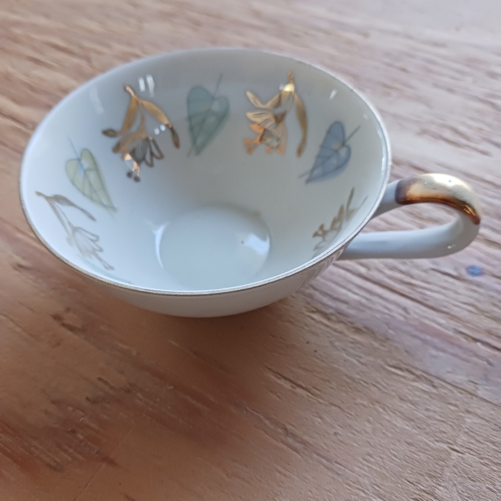 Two Porcelain demitasse cups, no saucers available, made in Germany